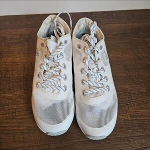 Varsity White Mesh Cheer Sneakers